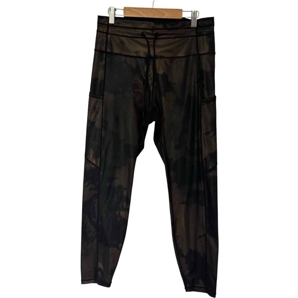 Zyia Bronze Hendrix Metallic Pocket Drawstring Luxe 8/10 Leggings - Picture 2 of 15